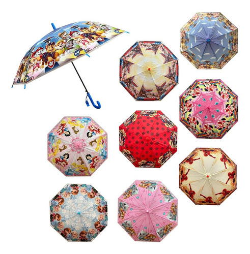 Paraguas Sombrilla Para Lluvia Plegable Plastico Para Niños
