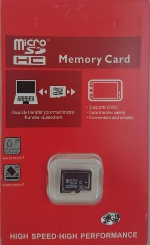 Micro Tarjeta Sd Memoria 32gb