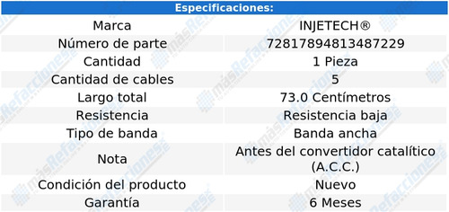 Sensor Oxígeno Acc Jetta L4 2.0l De 2006 A 2013 Injetech