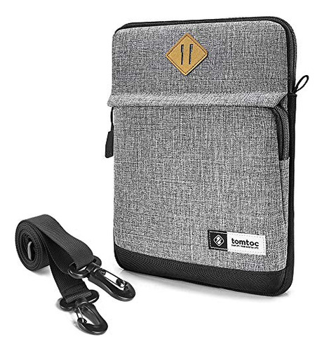 Bolso De Hombro Tablets iPad Samsung 12.9 PuLG Tomtoc Gris