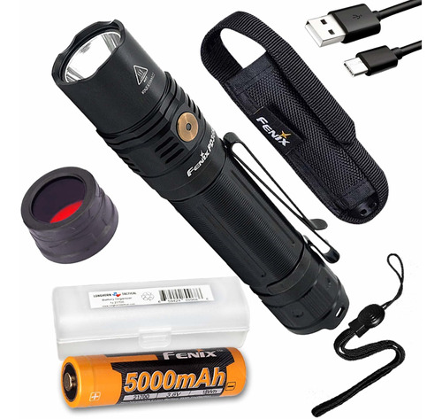 Fenix Pd36r 1600 Lumen Type-c Usb Recargable Edc Linterna Tá