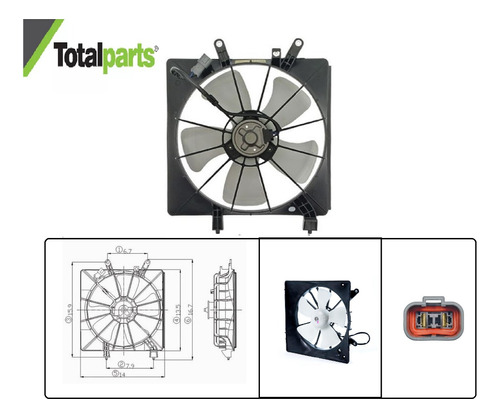 Moto Ventilador Honda Accord 4 Cil 2.3 L 1998
