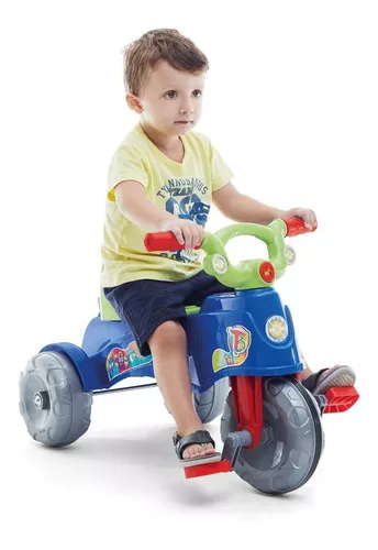 Triciclo Infantil Empurrador Carrinho De Bebê Passeio Tateti