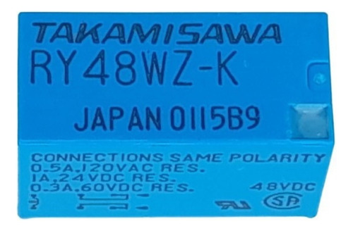 Rele Miniatura Ry48wz-k Relê 48v, 8 Pinos Takamisawa Fujitsu