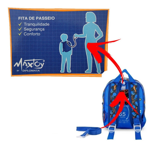 Imagem 9 de 9 de Kit Mochila Hotwheels Bone Shaker Impermeável Com Lancheira