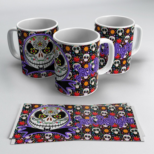 Halloween Dia De Muertos Taza Personalizada Modelo 5