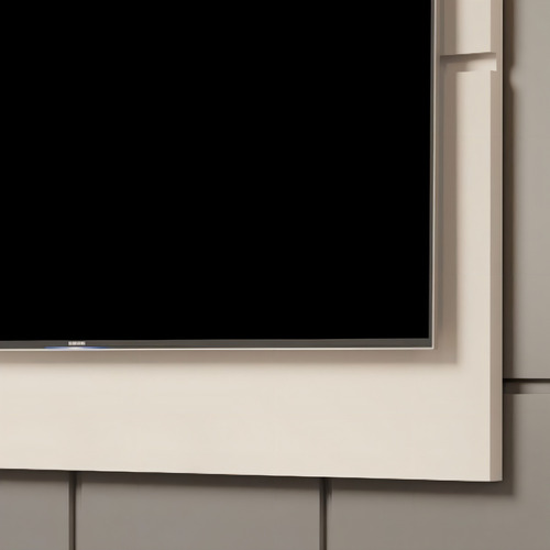 Painel Para Sala Quarto Tv Até 32 Polegadas - Mod.2006 Cor Off White/freijó