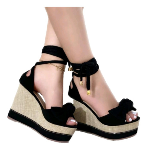 Sandalias Plataforma Para Mujer Hermosa Zapatillas Elegantes
