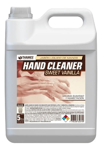 Jabón Líquido Para Manos Vainilla Hand Cleaner X 5l