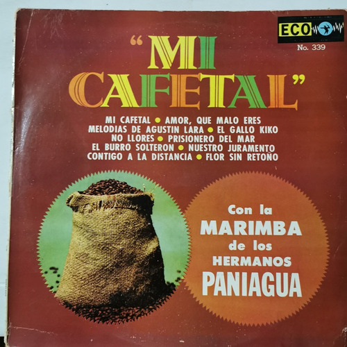 Disco Lp: Hermanos Paniagua- Mi Cafetal,