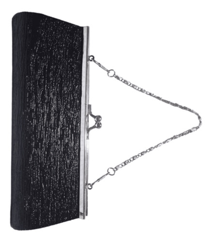 Cartera Clutch Negra Importada De Fiesta Para Damas