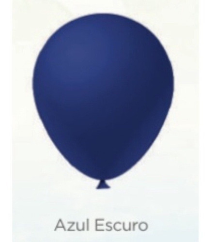 Kit 100 Balão Bexiga N° 5  Azul França/ Royal Látex 