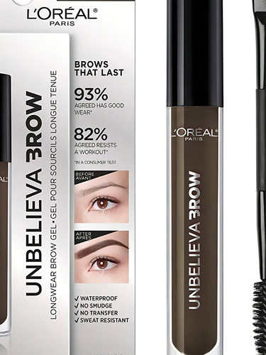 Loréal Paris Gel Delineador Ceja Unbelieva Brow Longwear Color 575 Dark Brunette/castaño Obscuro