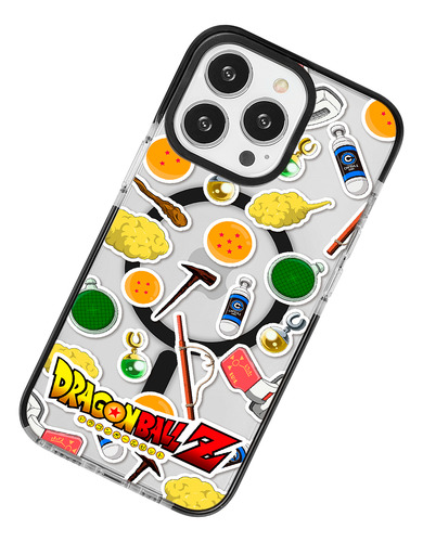 Funda Para iPhone Magsafe Dragon Ball Z Stickers Antigolpes