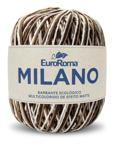 Barbante Milano 200g N°6 4/6 Fios 226m Euroroma Cor Marrom