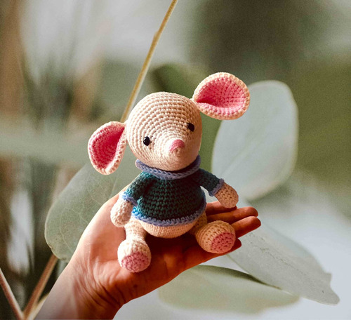 Ratoncito (muñeco De Apego - Amigurumi)