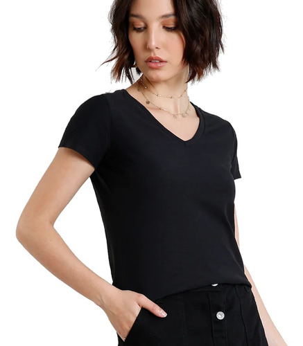 Blusa Camiseta Básica Feminina Malha Premium Fresquinha