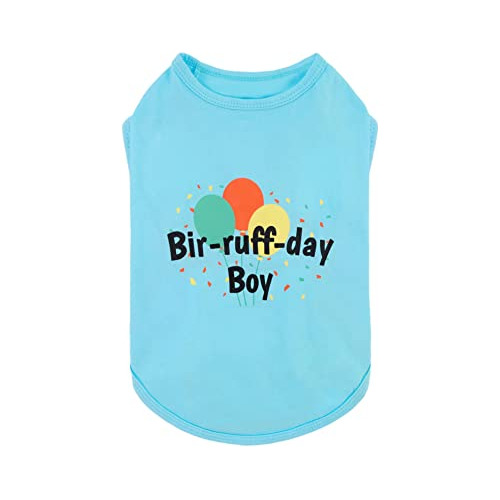 Fitwarm Camisa Para Perro De Cumpleaños, Bir-ruff-day Boy, 