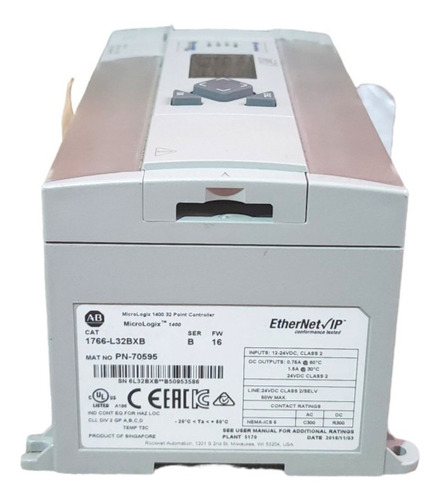 1766-l32bxb Micrologix 1400 Allen Bradley