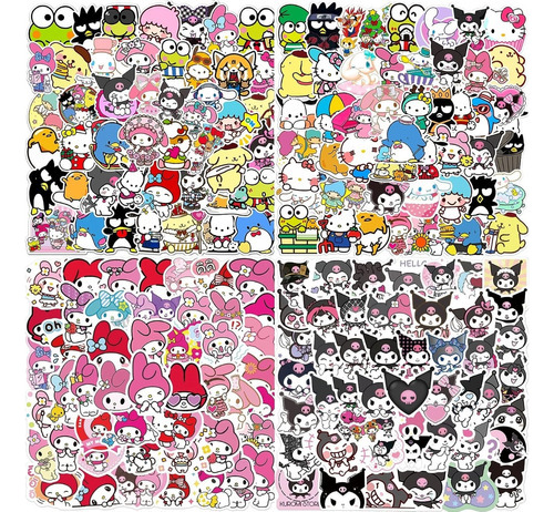 Pack 20 Calcomanías Sticker Termo Vinilo Sanrio Kitty Mel