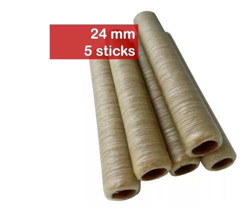 Tripa De Colágeno Para Embutir Hot Dog Seca 24mm - 5 Sticks