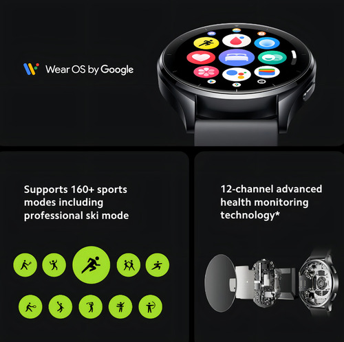Relógio Smartwatch Xiaomi Watch 2 Preto Com Gps