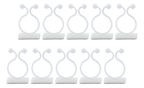 10 Uds. De Abrazadera De Ratán Para Pared, Clips De