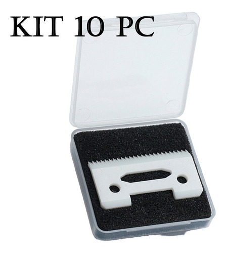 Kit 10 Lamina Ceramica Para Maquinas De Cortar Cabelo C7w