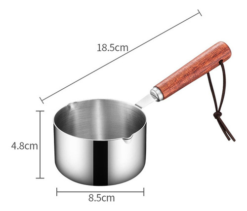 Mini Pote De Sopa De Aço Inoxidável Com Alça De 250ml