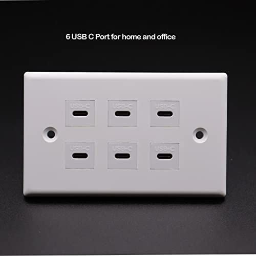 Motong 6 Puertos Cargador De Pared Usb Tipo C Placa De Enchu