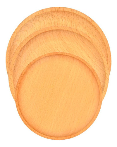 Charolas Bandeja Servicio Multiusos Bambu Portatil Set 3 Pzs