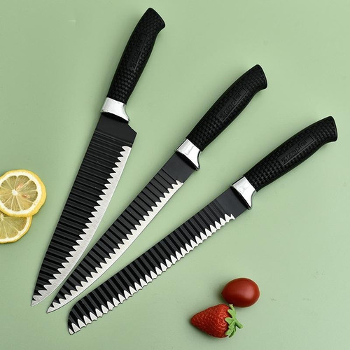 Set De Cuchillos De Cocina Profesionales Acero Inoxidable