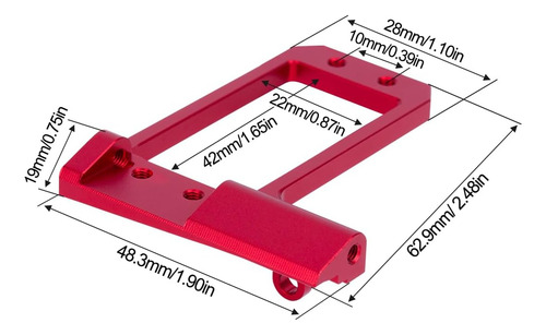 1/10 Rc Servo Mount, Eje Delantero Cnc Bat Servo Mount Centr