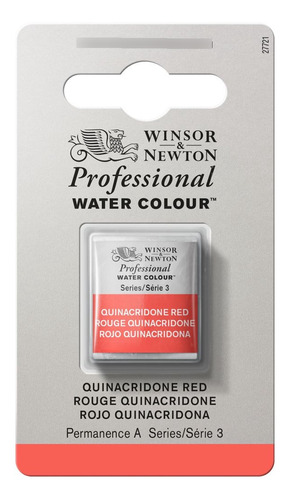 Tinta Aquarela W&n Profissional Pastilha S3 Quinacridone Red