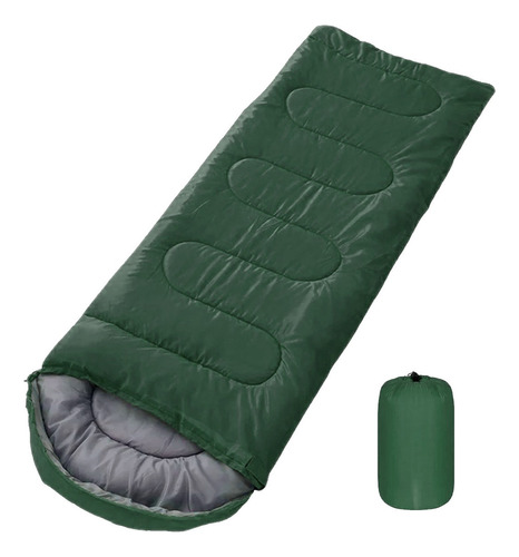 Sleeping Bag Bolsa De Dormir Térmica Colchoneta Portátil Color Verde