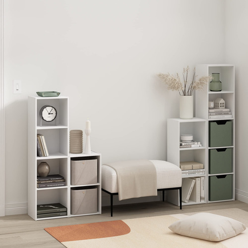 Estantería Para Libros 5 Niveles Color Blanco