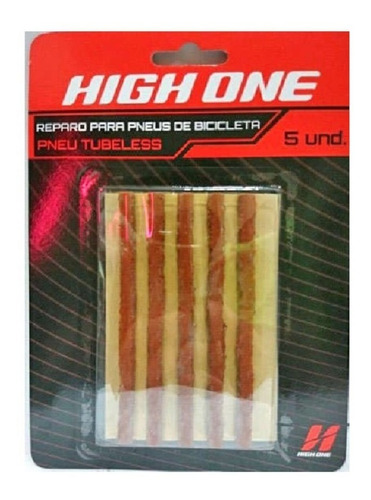 Kit De Reparo High One Para Pneu Tubeless Bicicleta 5 Unid.