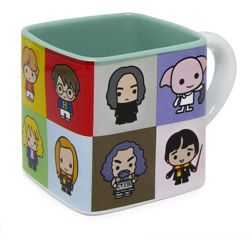 Imagem 5 de 6 de Caneca Cubo 300ml Personagens Kawaii Harry Potter Original