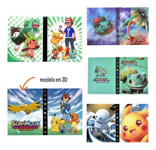 Álbum Porta Cartas De Pokémon 