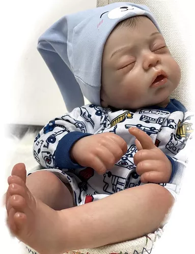 Adolly - Muñeca de bebé recién nacido, realista, de 51 cm, vinilo de  silicona, suave, para niños pequeños, cuerpo de tela, regalo para bebés  recién