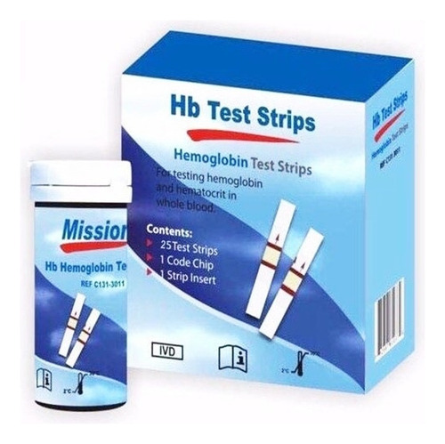 Tiras Para Medidor De Hemoglobina Mission X 50 + 100 Lanceta