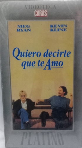 Pelicula Vhs, Quiero Decirte Que Te Amo, Col.  Revista Caras