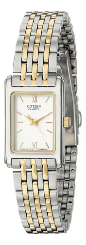 Reloj Mujer Citizen Ej5854-56a Cuarzo Pulso Bicolor En Acero