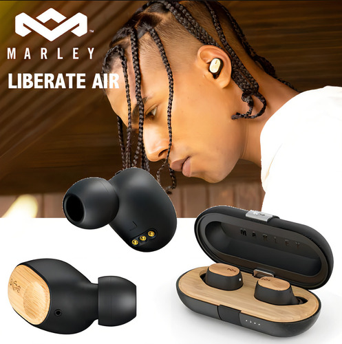 Auriculares in-ear inalámbricos The House of Marley Liberate Air con luz LED