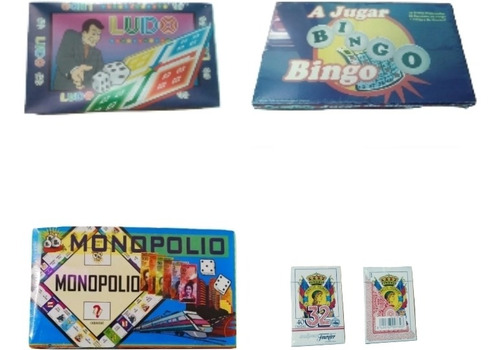 Ludo Bingo Monopolio Y Cartas 
