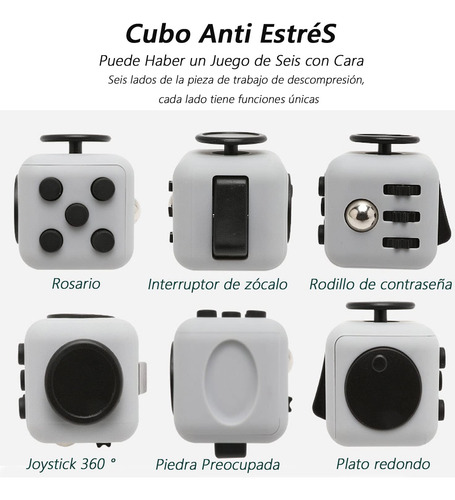 Cubo Anti Estrés, Fidget Cubo Alivia El Estrés Y La