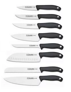 Set Combo 8 Cuchillos Profesionales 3 Claveles Evo Chef Acer