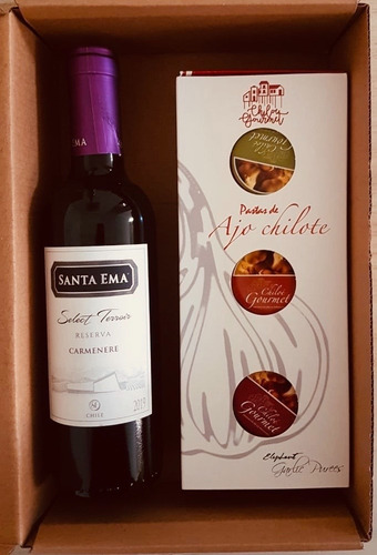 Pack Estuche 3 Pastas De Ajo Chilote Y Vino 375 Cc