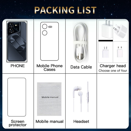 Teléfono Inteligente 5g Android, Memoria 8+256 Gb, 6,8 Pulgadas