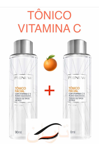 Kit C 2un.: Tônico Facial Avon Renew Com Vitamina C - 90ml